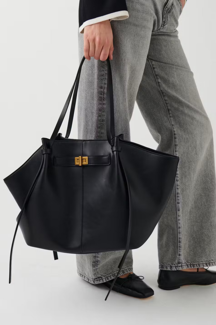 Katarzyna | Torebka Damska Shopper Duża Z Kieszenią Na Laptop