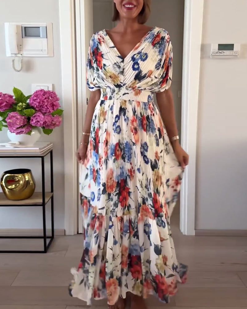 Zofia | Sukienka Damska Maxi Kwiatowa Elegancka