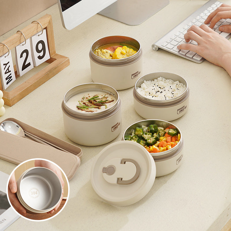 Lunchbox Termiczny Wielopoziomowy Ze Stali Nierdzewnej Z Torbą