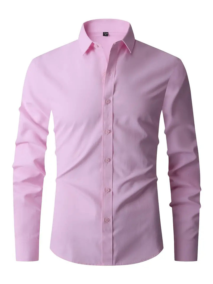 Adrian | Elegancka Koszula Męska Slim Fit Z Guzikami
