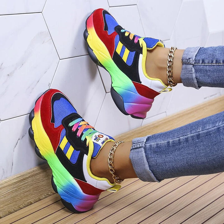 Ortopedyczne Sneakersy Damskie Kolorowe