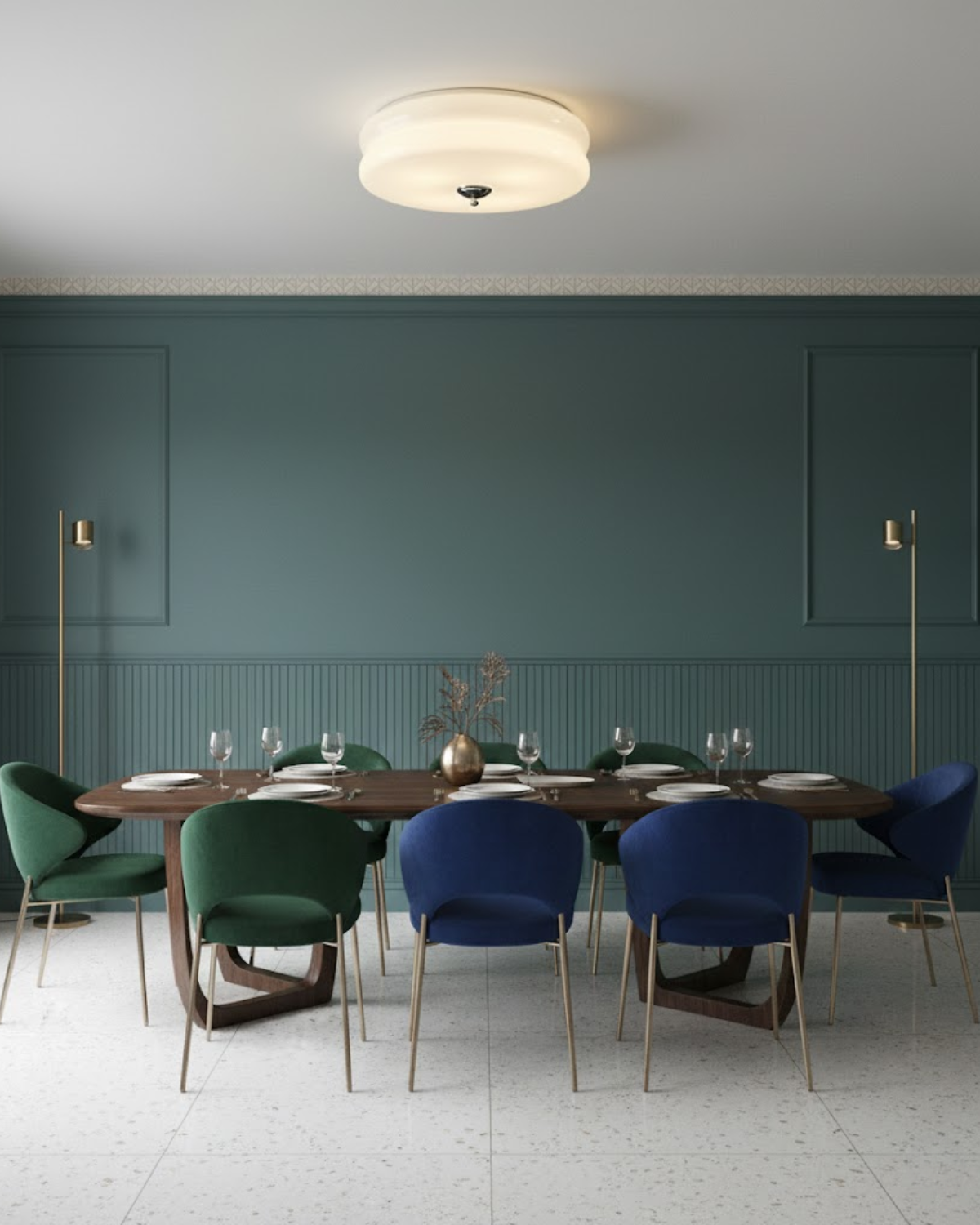 Klasyczna Lampa Sufitowa Inspirowana Stylem Retro