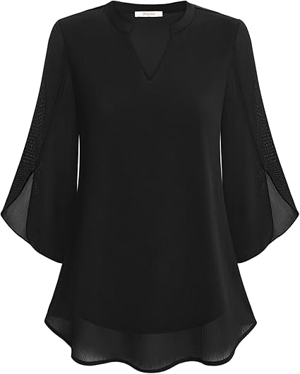 Élodie | Elegancka Bluzka Casual Z Dekoltem V