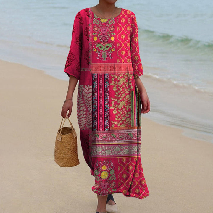 Sukienka Letnia Maxi Boho Elegancka
