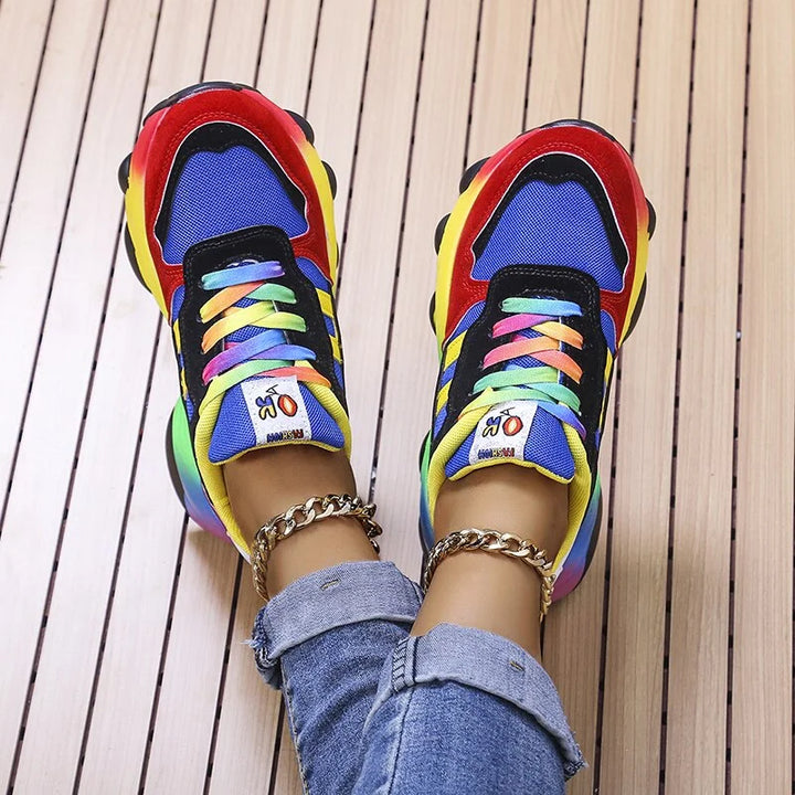 Ortopedyczne Sneakersy Damskie Kolorowe