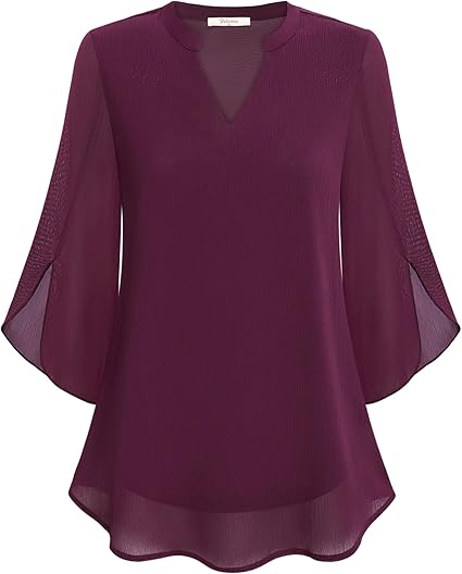 Élodie | Elegancka Bluzka Casual Z Dekoltem V