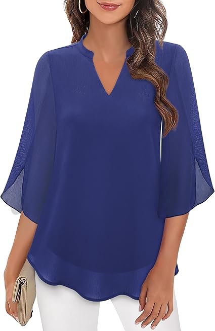 Élodie | Elegancka Bluzka Casual Z Dekoltem V