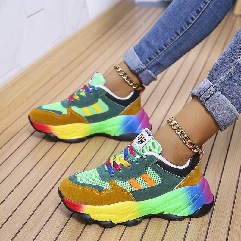 Ortopedyczne Sneakersy Damskie Kolorowe