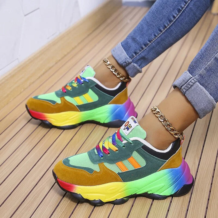 Ortopedyczne Sneakersy Damskie Kolorowe