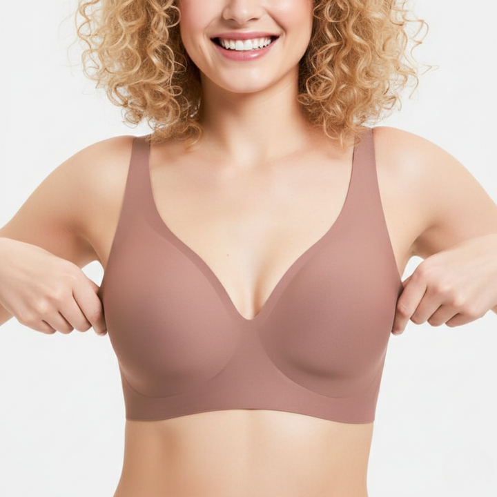 Biustonosz Damski V-Neck Bez Fiszbiny