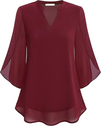 Élodie | Elegancka Bluzka Casual Z Dekoltem V