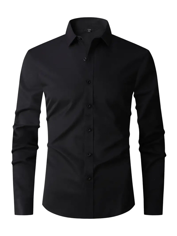 Adrian | Elegancka Koszula Męska Slim Fit Z Guzikami