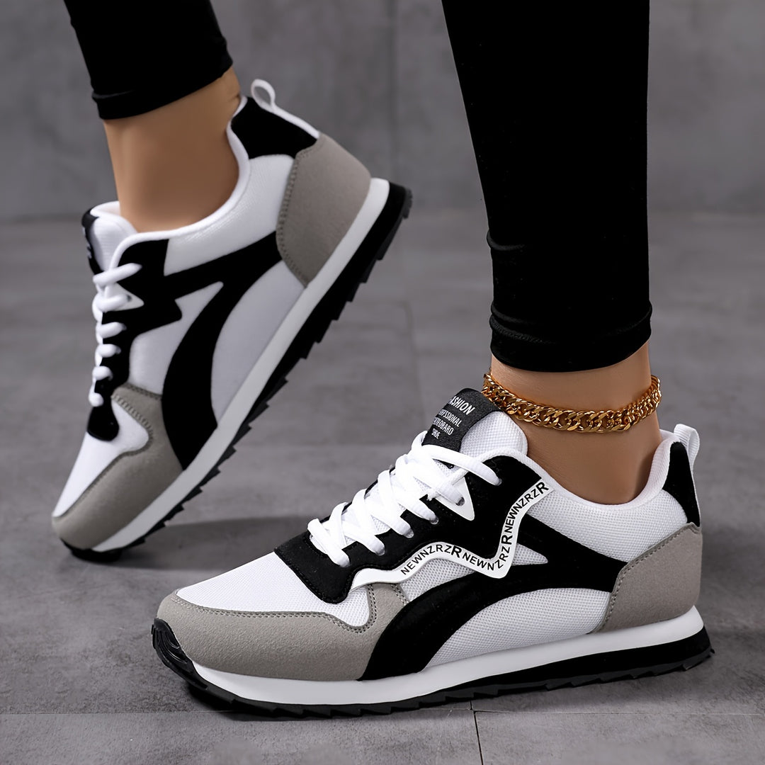 Sneakersy Damskie Retro Niskie Sznurowane