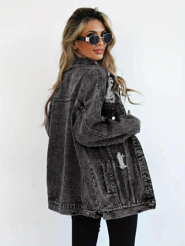Klaudia | Kurtka Damska Jeansowa Oversized