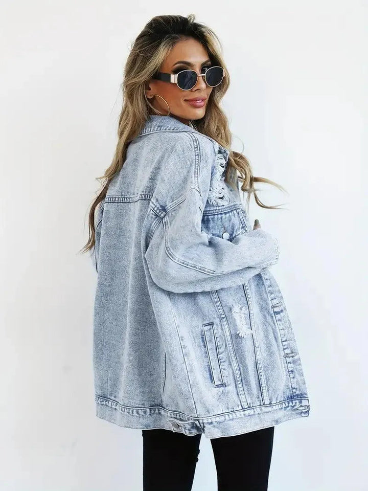 Klaudia | Kurtka Damska Jeansowa Oversized