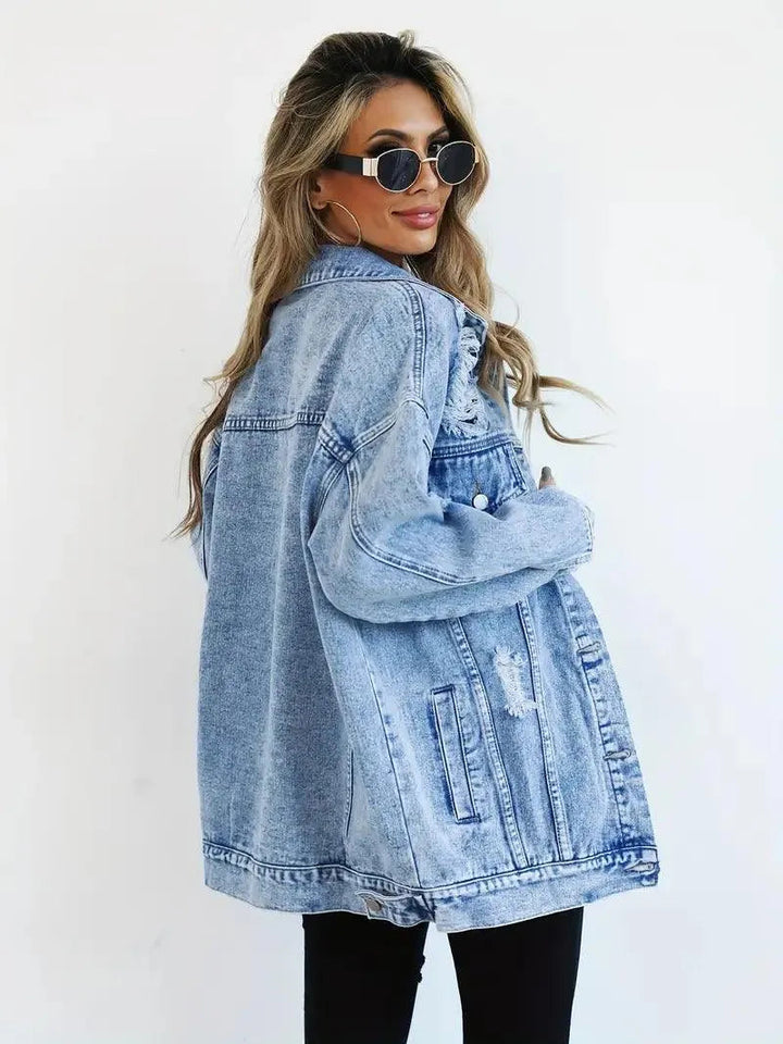 Klaudia | Kurtka Damska Jeansowa Oversized