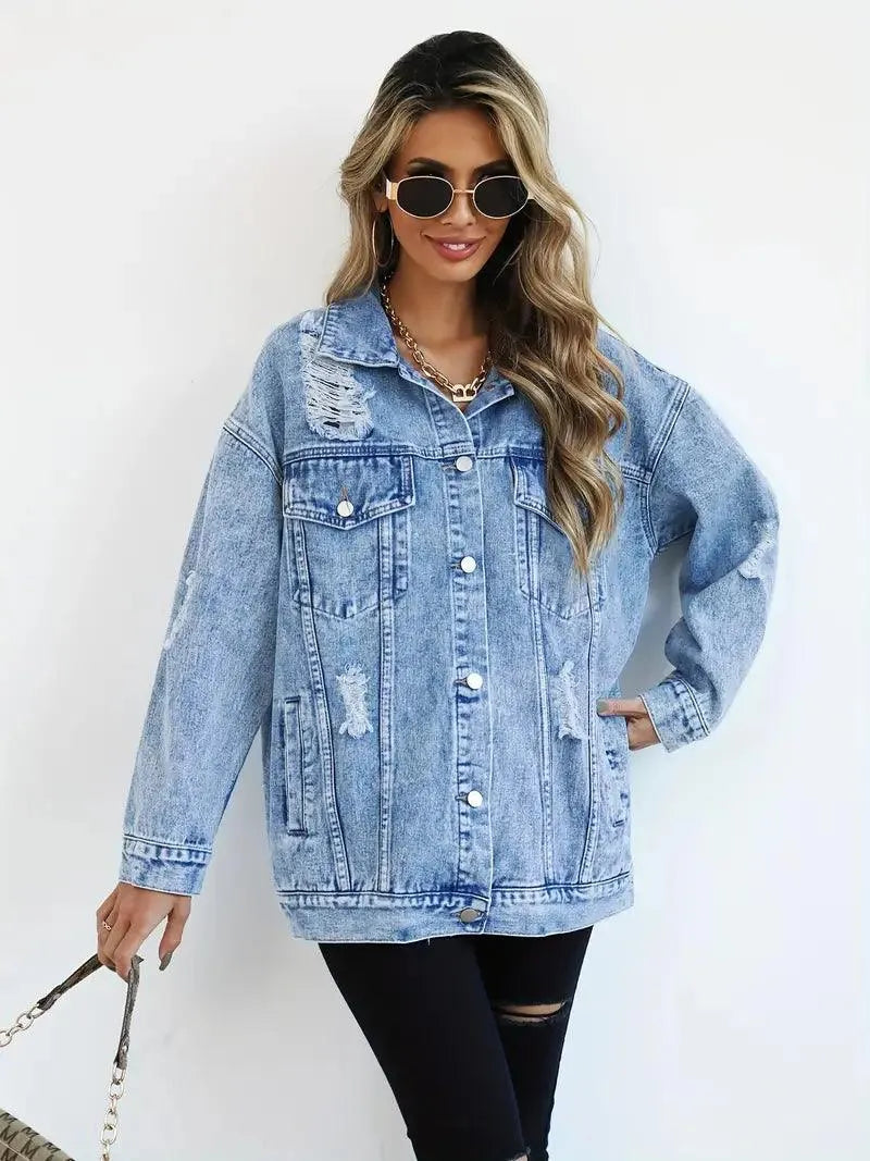 Klaudia | Kurtka Damska Jeansowa Oversized
