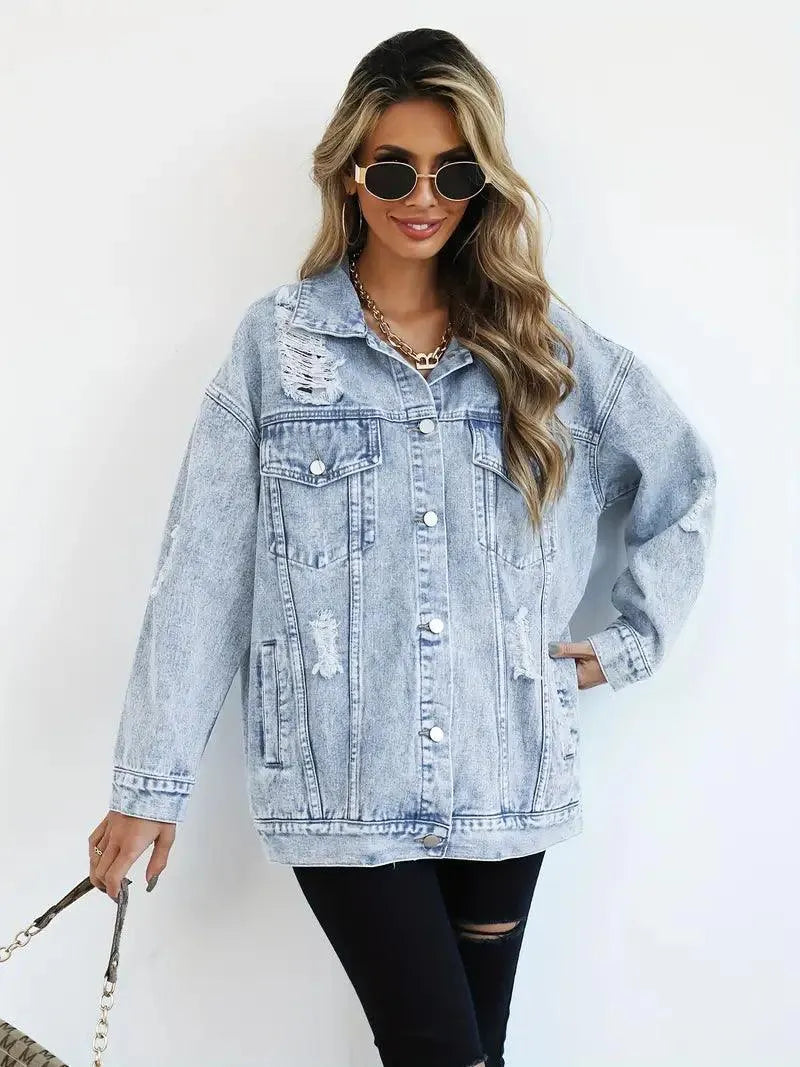 Klaudia | Kurtka Damska Jeansowa Oversized