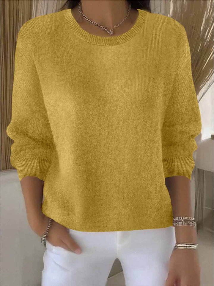 Sweter Damski Wiosenny o Luźnym Kroju do Codziennych Stylizacji Dla Kobiet