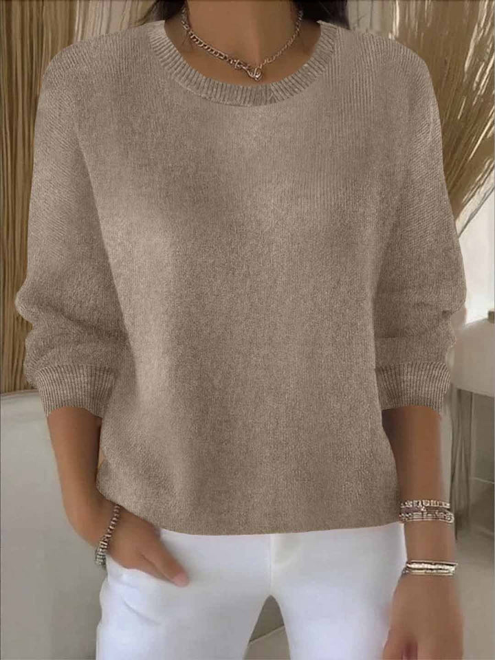 Sweter Damski Wiosenny o Luźnym Kroju do Codziennych Stylizacji Dla Kobiet