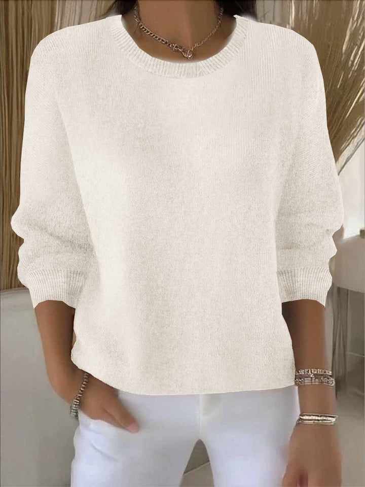 Sweter Damski Wiosenny o Luźnym Kroju do Codziennych Stylizacji Dla Kobiet