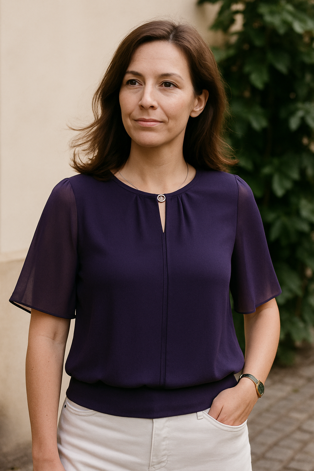 Aleksandra | Damska Letnia Luźna Bluzka Koszula | Casualowa