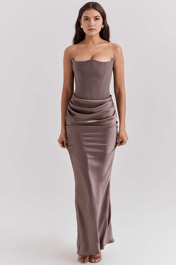 Agnieszka | Sukienka Maxi Elegancka Wieczorowa