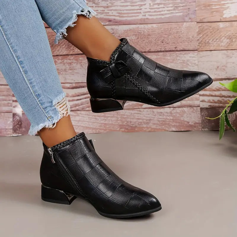 Botki Damskie Ankle na Niskim Obcasie | Chodzenia