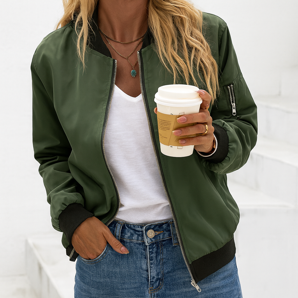 Kurtka Wiosenna Damska Bomber