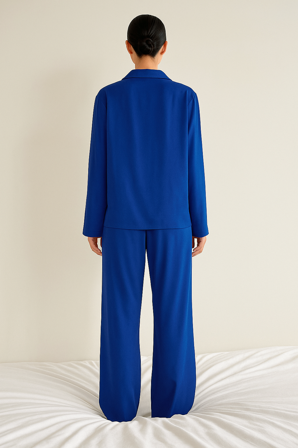 Piżama Damska Z Szerokimi Spodniami