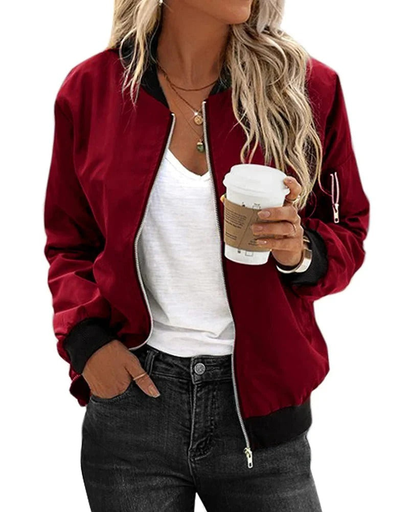 Kurtka Wiosenna Damska Bomber