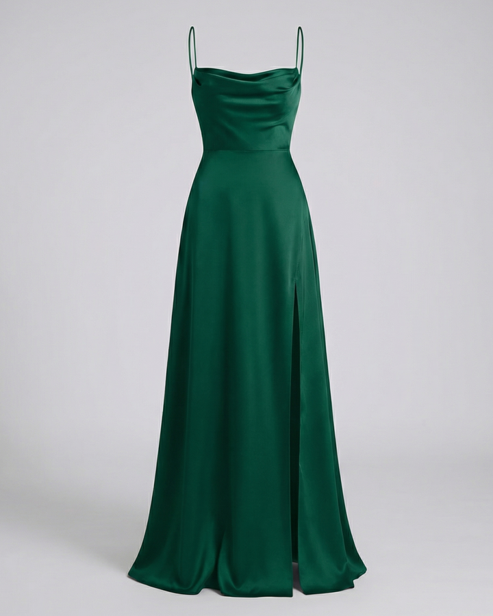Isabelle | Elegancka Sukienka Maxi Z Rozcięciem