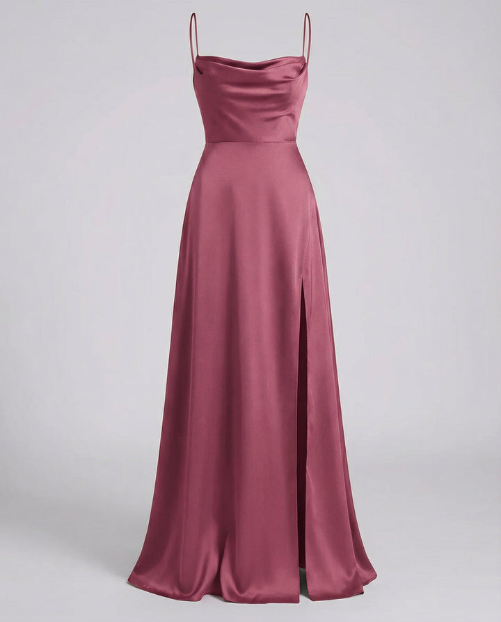 Isabelle | Elegancka Sukienka Maxi Z Rozcięciem