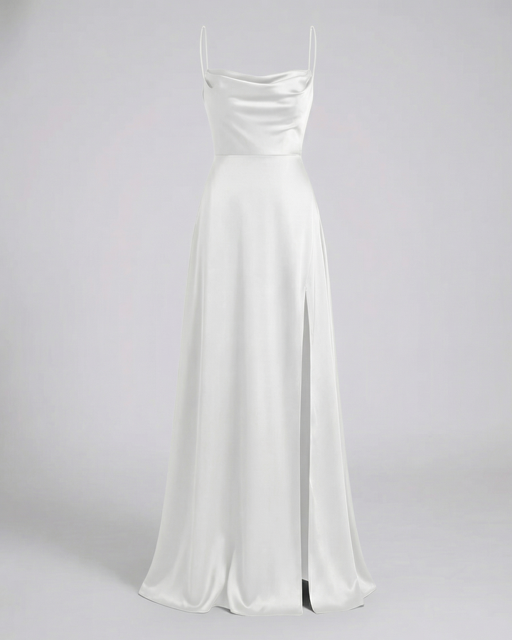 Isabelle | Elegancka Sukienka Maxi Z Rozcięciem