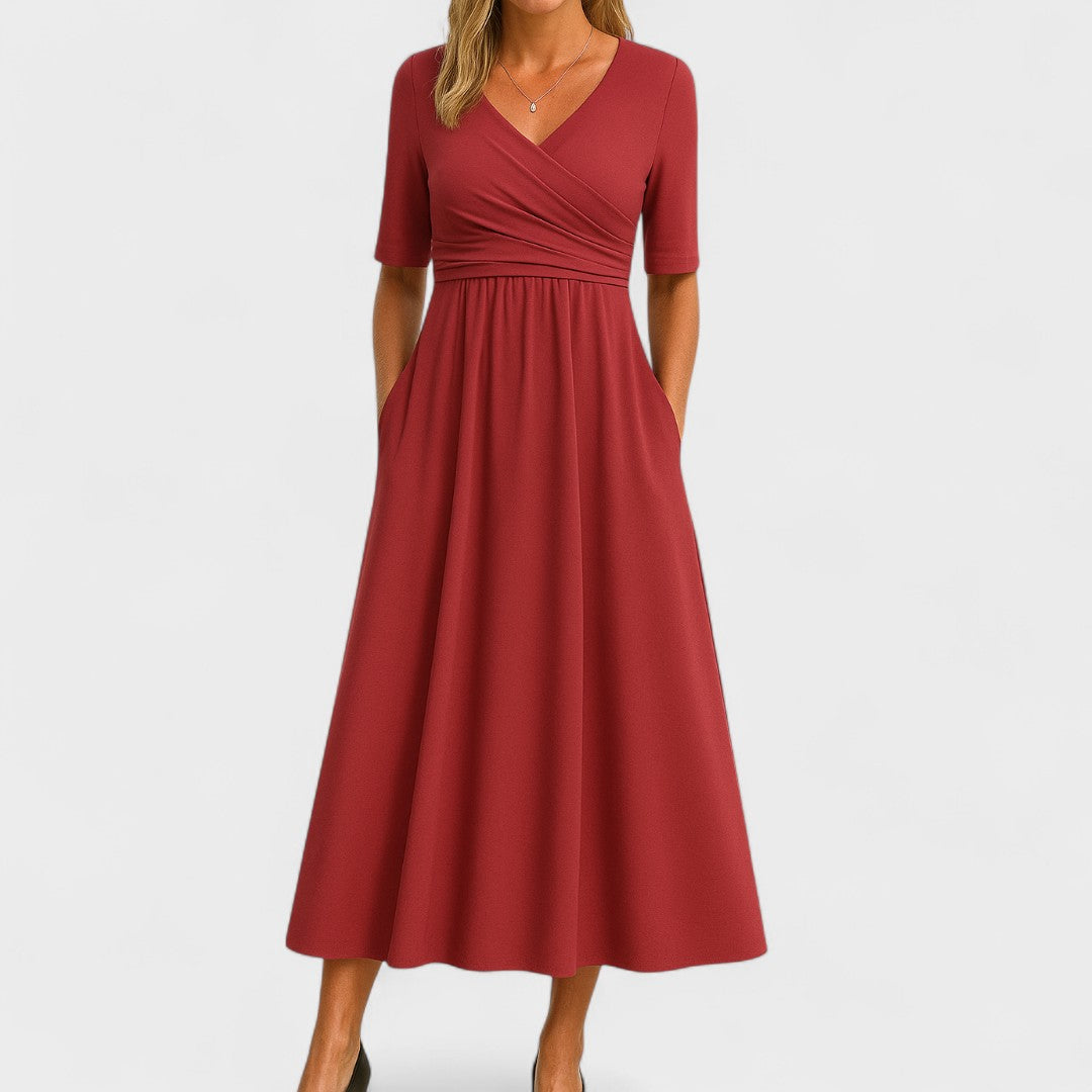 Jadwiga | Sukienka Midi Na Wesele Elegancka