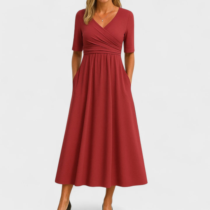 Jadwiga | Sukienka Midi Na Wesele Elegancka