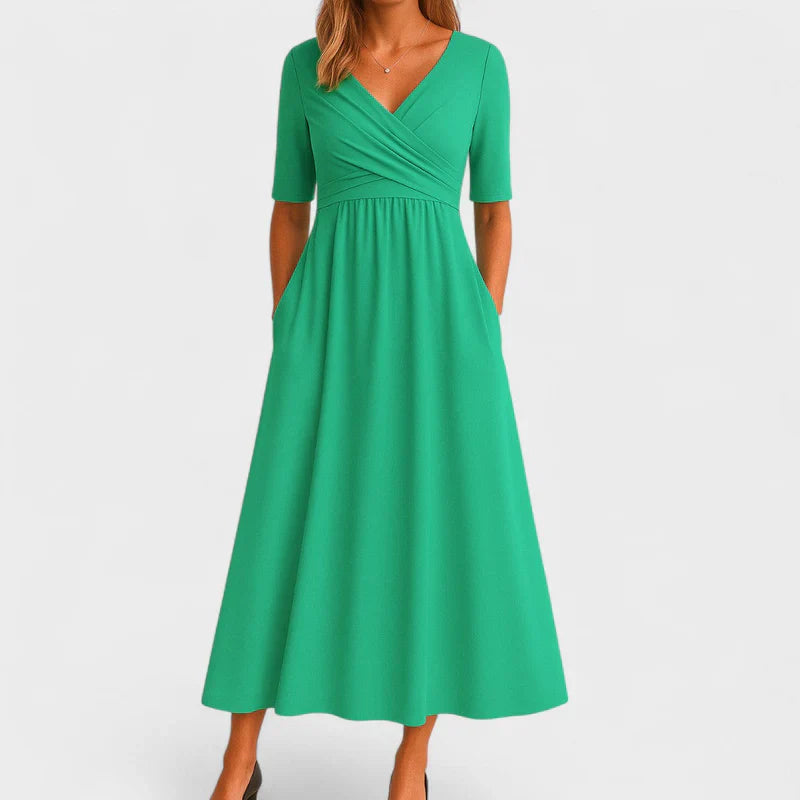 Jadwiga | Sukienka Midi Na Wesele Elegancka