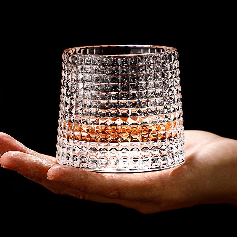Kryształowe Szklanki Do Whisky 300 ml Z Zaokrągloną Podstawą