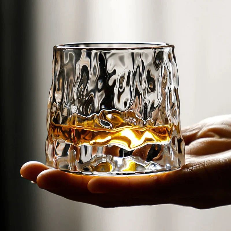 Kryształowe Szklanki Do Whisky 300 ml Z Zaokrągloną Podstawą