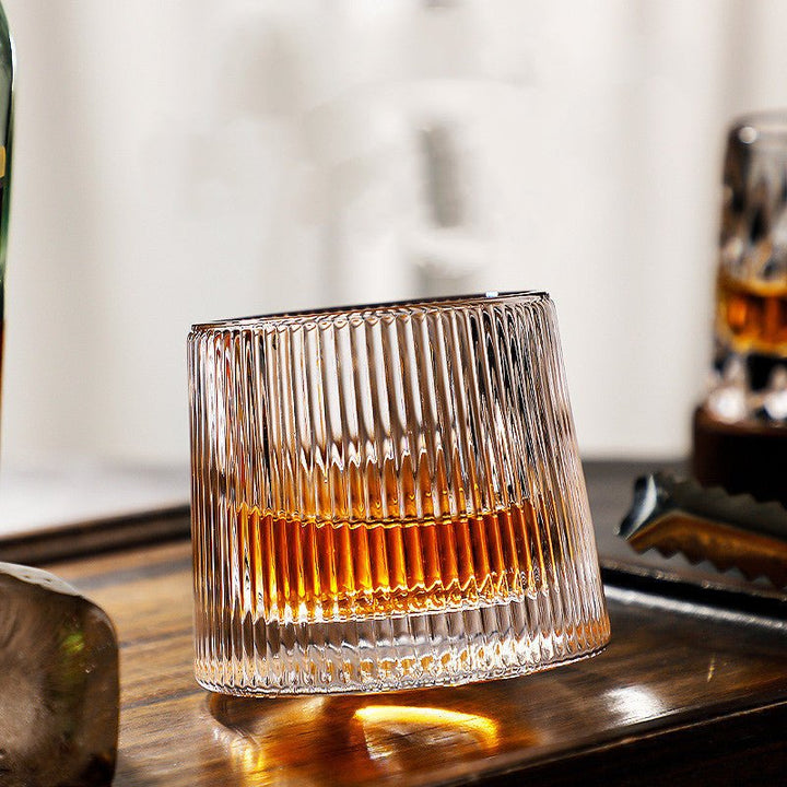 Kryształowe Szklanki Do Whisky 300 ml Z Zaokrągloną Podstawą