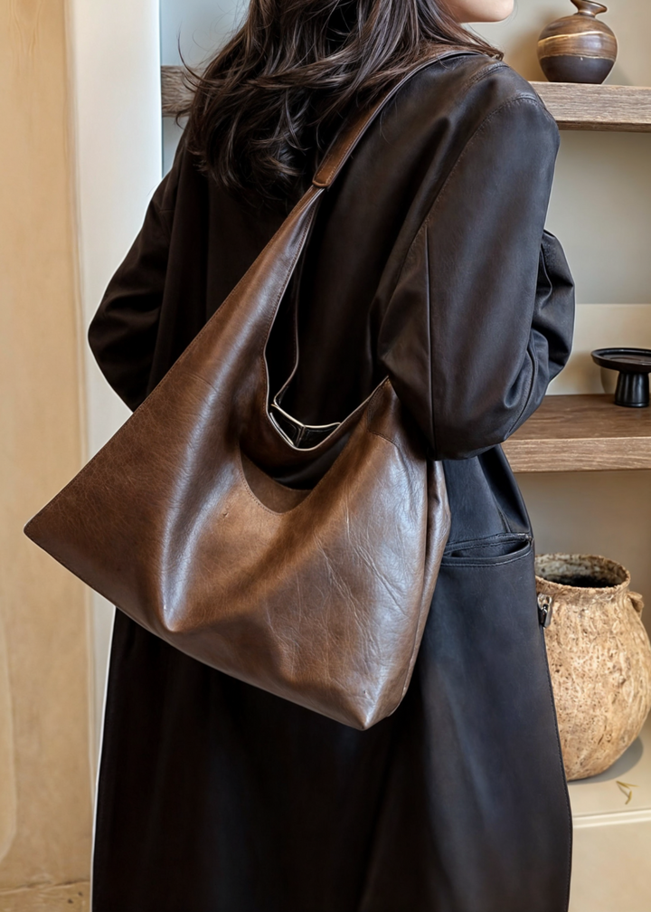 Aleksandra | Torebka Damska Shopper Duża Na Ramię Z Zamkiem