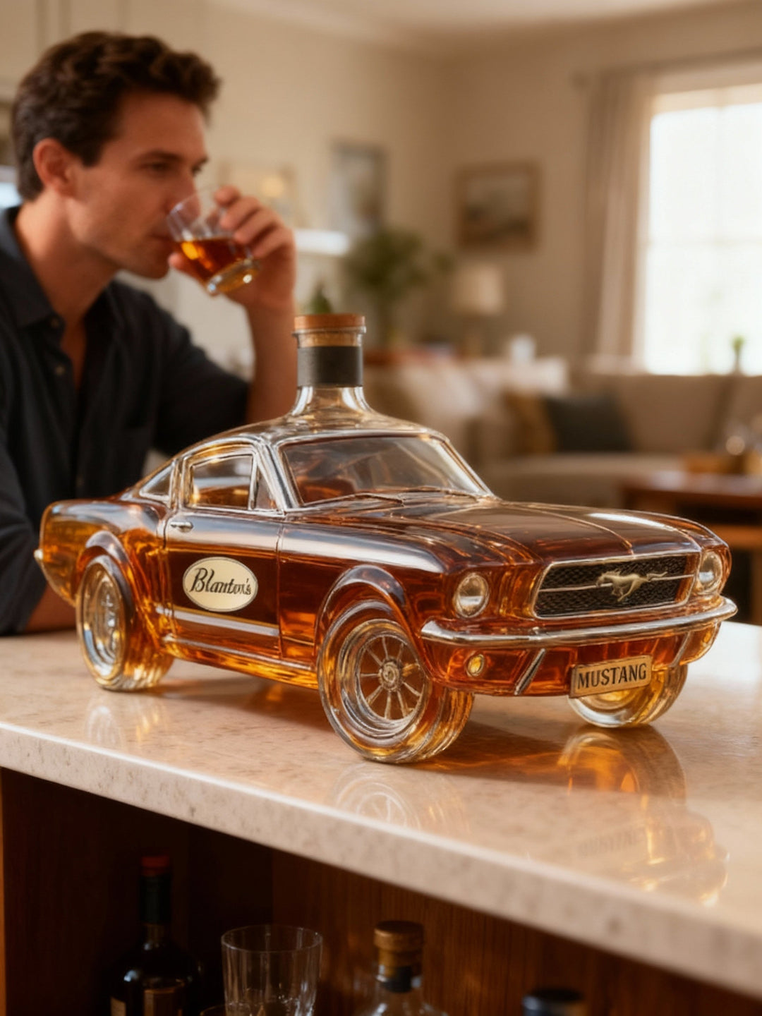 Karafka Do Whisky W Kształcie Samochodu Z Ozdobnym Designem BowLift