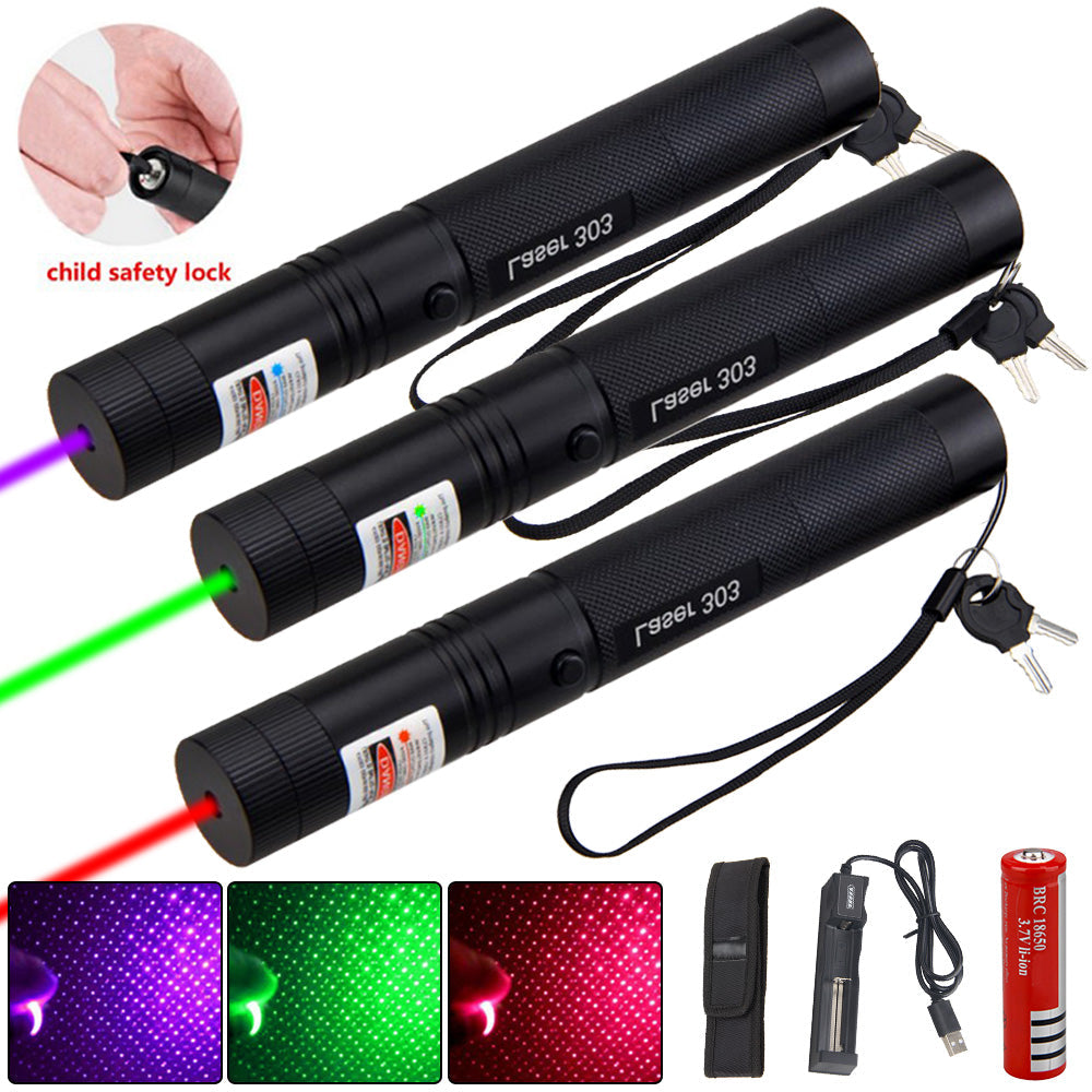 Wskaźnik Laserowy Zielony Z Regulacją Ogniska I Ładowaniem USB-C