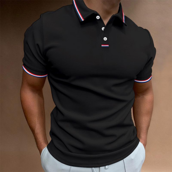 Oskar | Polo Męskie W Paski Casual