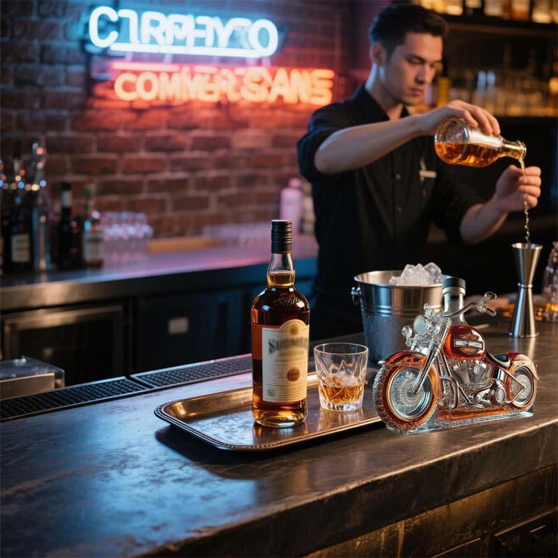 Karafka Do Whisky W Kształcie Motocykla Do Domowego Baru