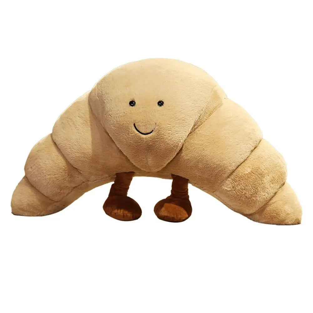 Poduszka Pluszowa Croissant 33 cm Z Uśmiechniętą Buźką