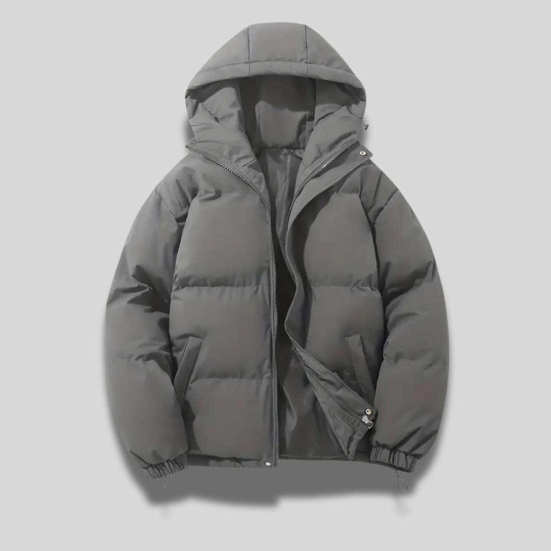Kurtka Zimowa Damska Puffer z Kapturem | Pikowana