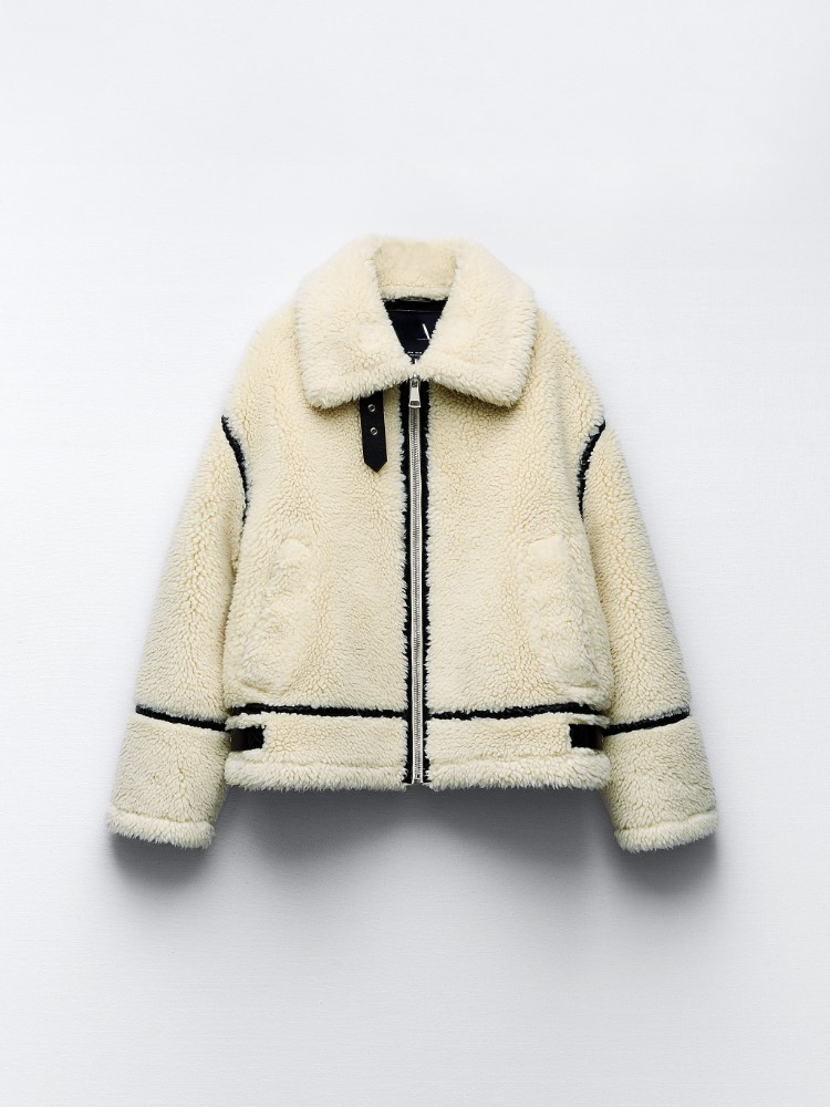 Kurtka Zimowa Damska Teddy z Zamkiem | Oversize