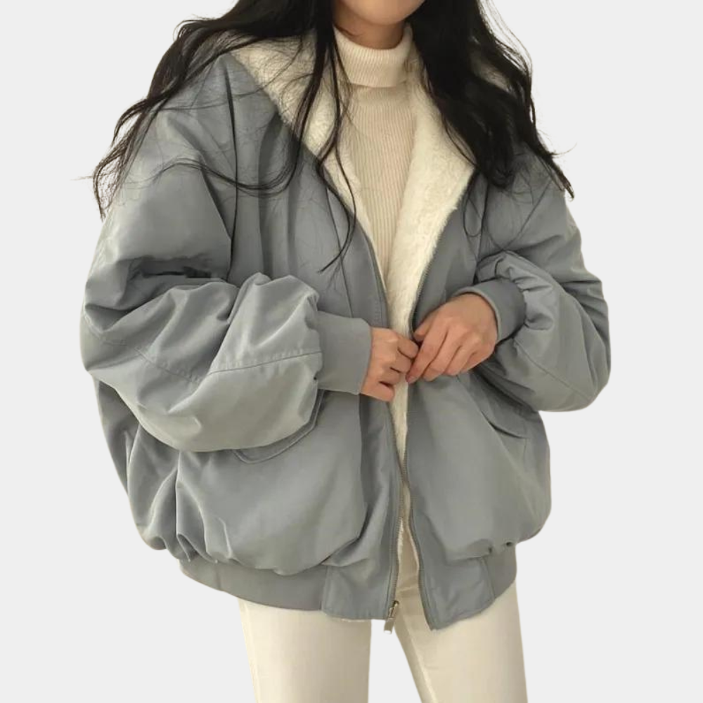 Kurtka Zimowa Damska Zamek | Oversize