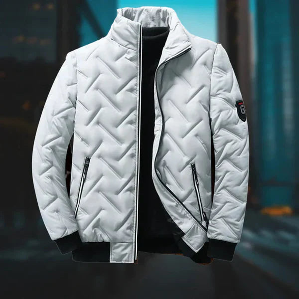 Kurtka Zimowa Męska Pikowana Zamek Błyskawiczny | Puffer